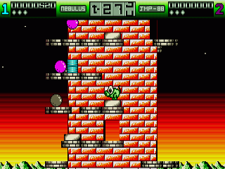 Nebulus screenshot 4 for Amiga